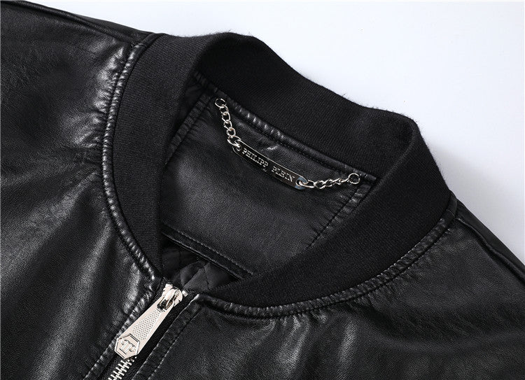 New-PHILIPP 6984 Padded leather jacket