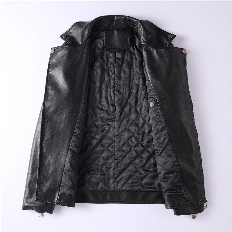 New-PHILIPP 6982 Padded leather jacket