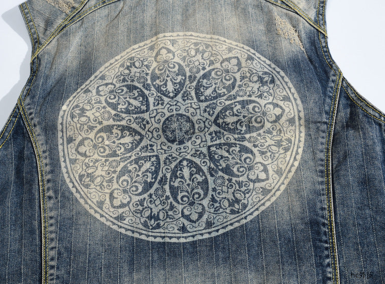 NEW-DSQ2 24ss zipper Denim Vest coat