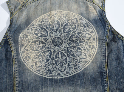 NEW-DSQ2 24ss zipper Denim Vest coat