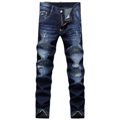 NEW-DSQ2 24ss Hole Blue Jeans