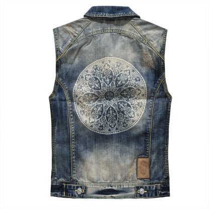 NEW-DSQ2 24ss zipper Denim Vest coat