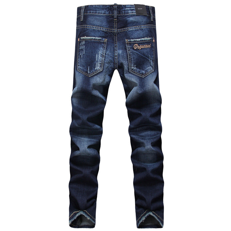 NEW-DSQ2 24ss Hole Blue Jeans