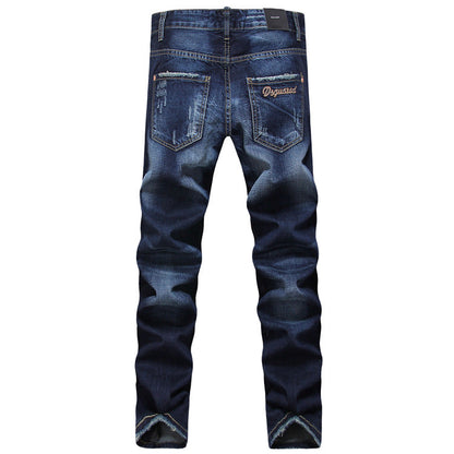 NEW-DSQ2 24ss Hole Blue Jeans