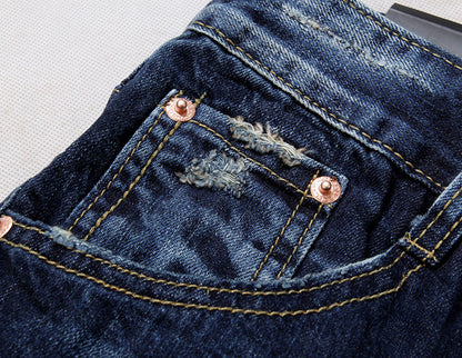 NEW-DSQ2 24ss Hole Blue Jeans