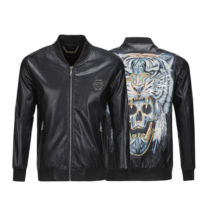 New-PHILIPP 6971 Padded leather jacket