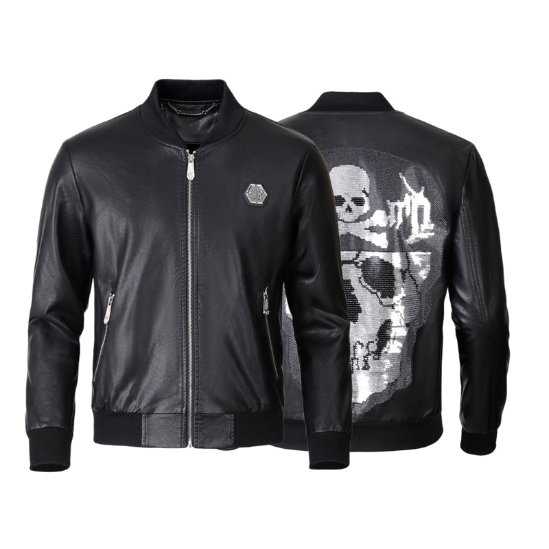 New-PHILIPP 6977 Padded leather jacket