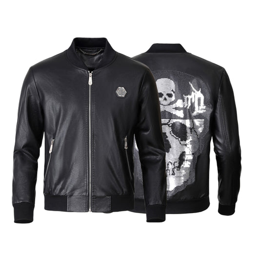 New-PHILIPP 6977 Padded leather jacket