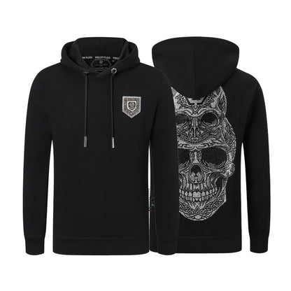 New-PHILIPP 8678 skull Diamonds Hoodie