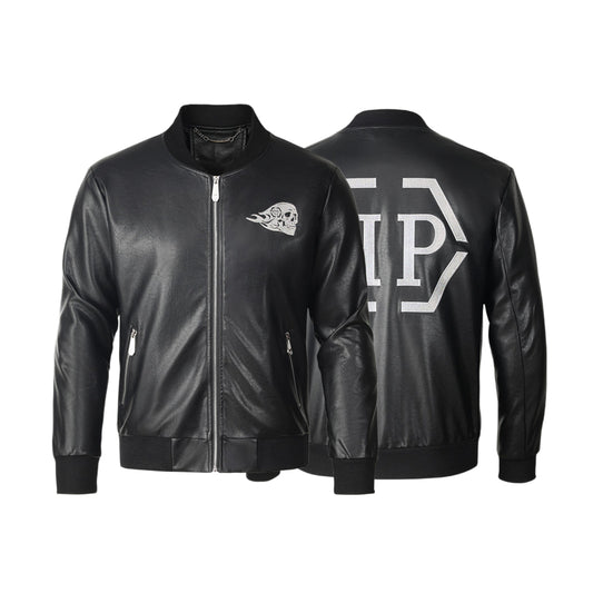 New-PHILIPP 6985 Padded leather jacket