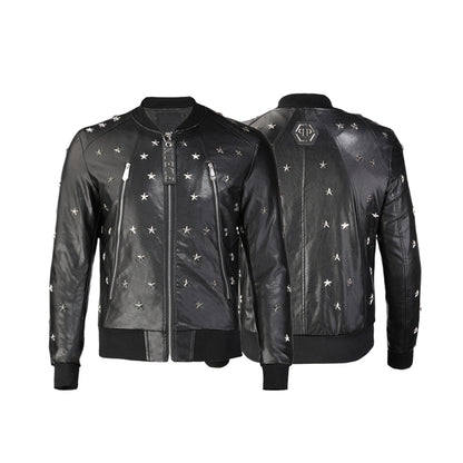 New-PHILIPP 6955 leather jacket