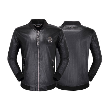 New-PHILIPP 6948 Padded leather jacket