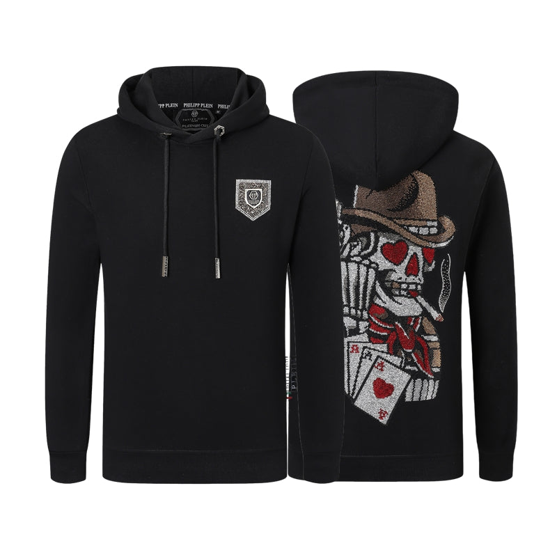 New-PHILIPP 8679 Skull Hoodie