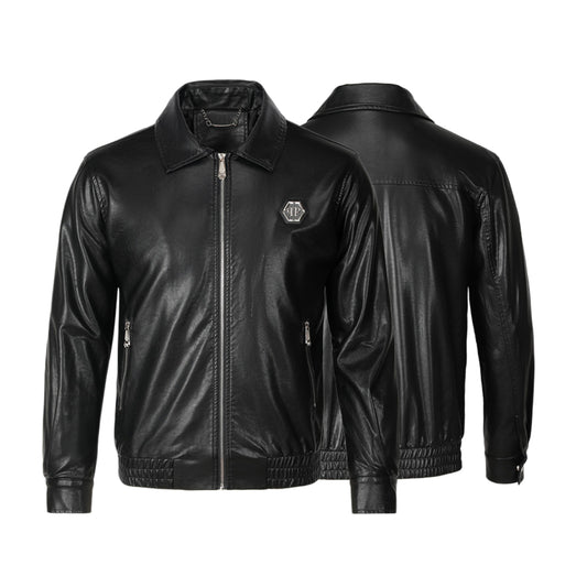 New-PHILIPP 6968 Padded leather jacket