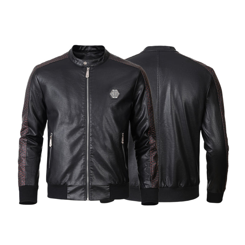 New-PHILIPP 6979 Padded leather jacket