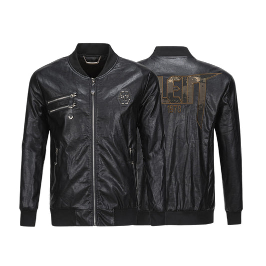 New-PHILIPP 6970 Padded leather jacket