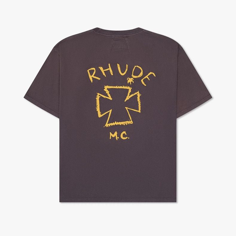 New-RHUDE Retro slogan letters T-shirt