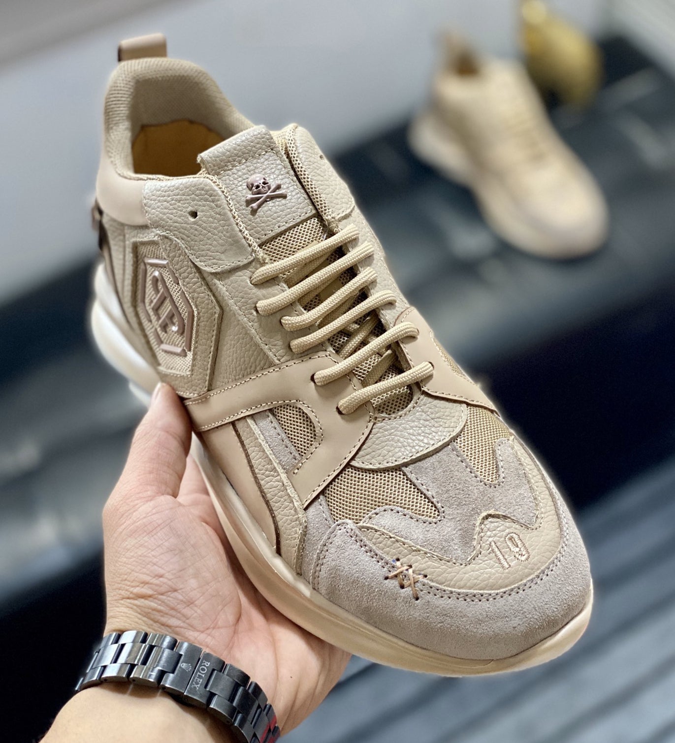 New-PHILIPP Leather sneakers