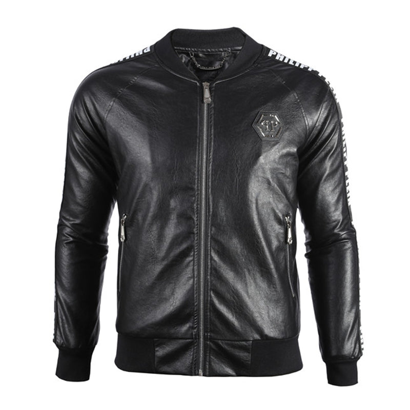 New-PHILIPP 6958 Padded leather jacket