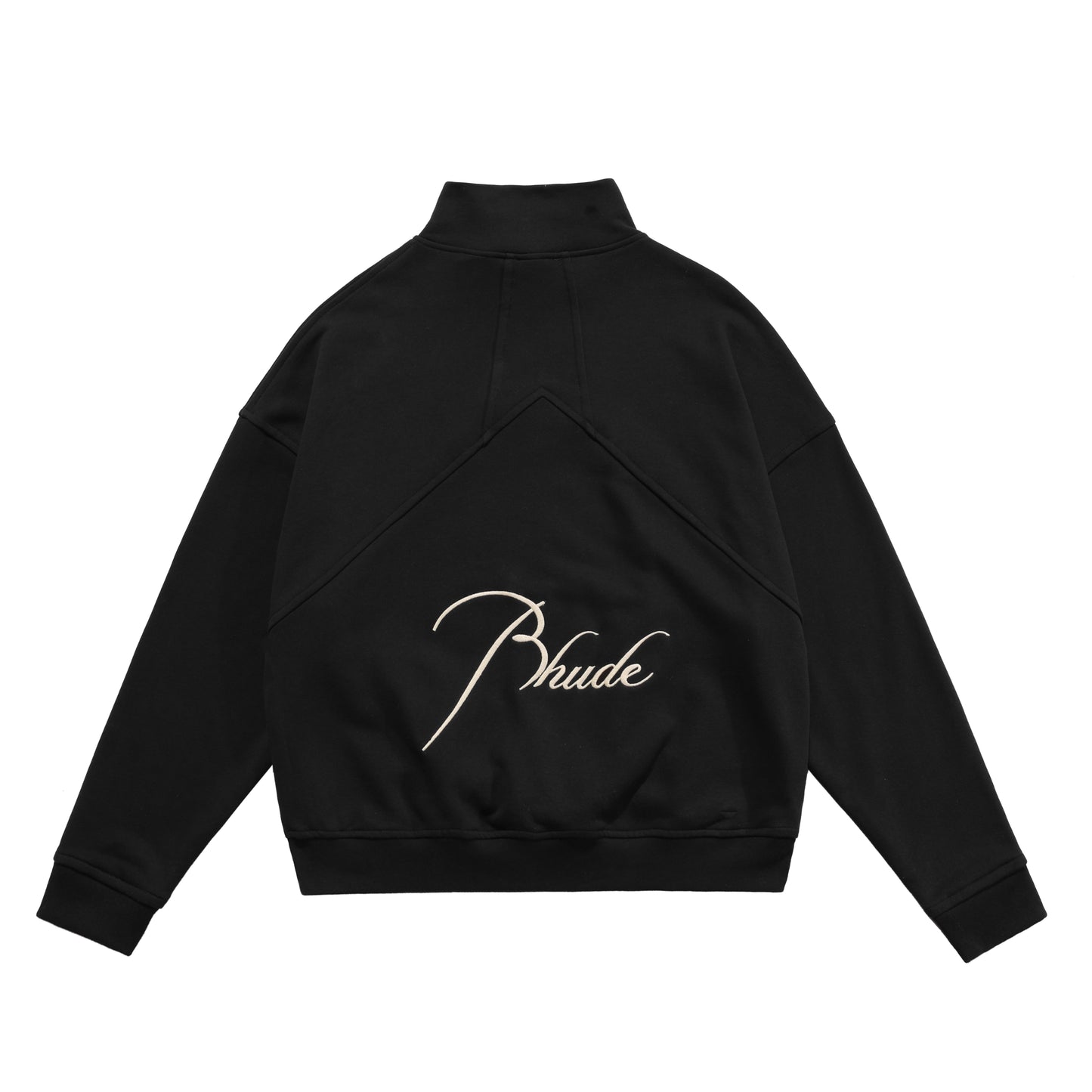 New-RHUDE Vintage Stand Collar Half Zip Sweatshirt