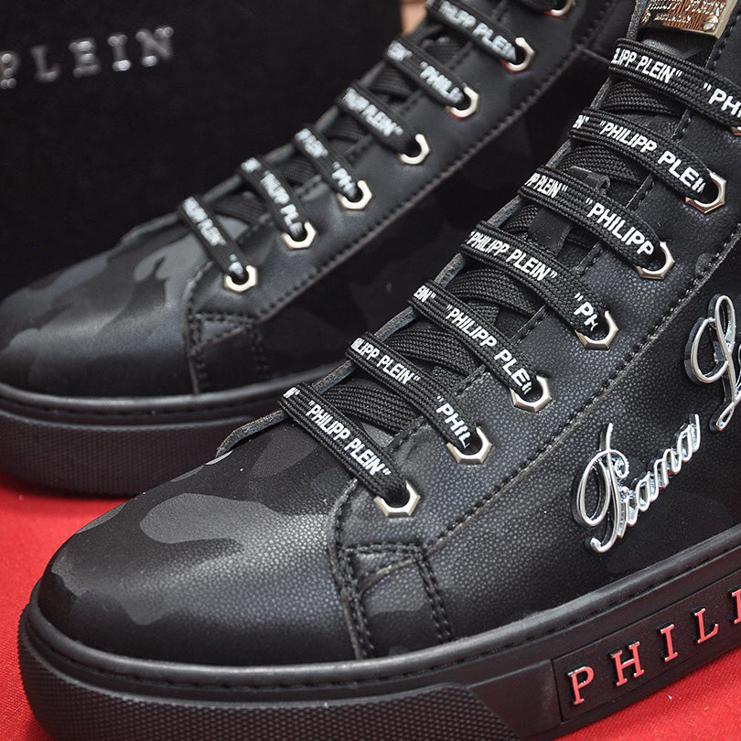 New-PHILIPP High Top Leather shoes