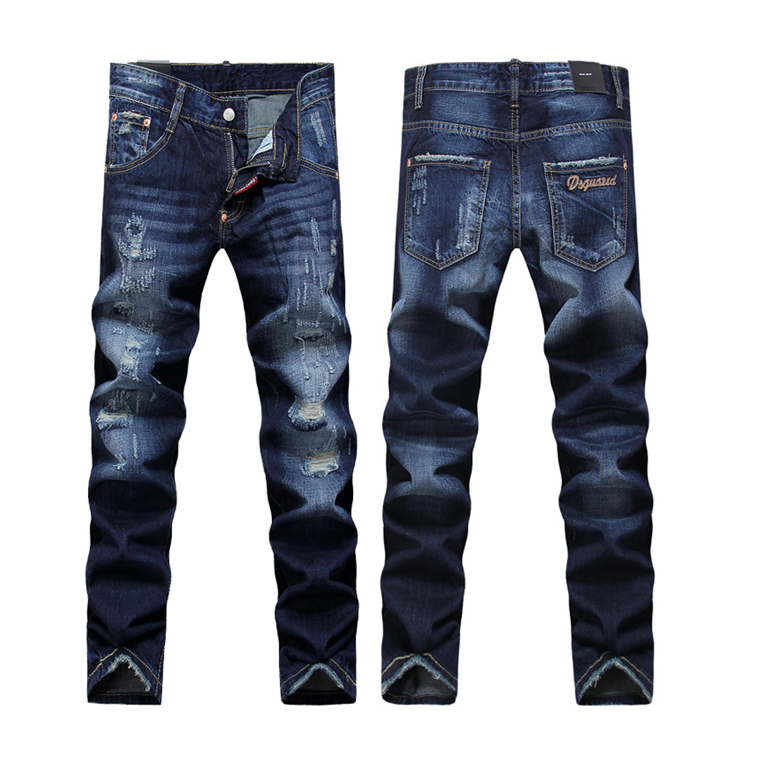 NEW-DSQ2 24ss Hole Blue Jeans