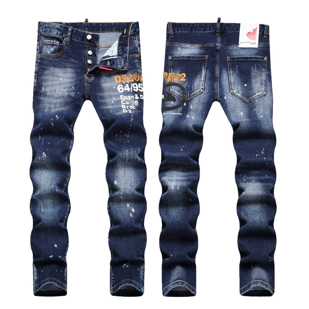 NEW-DSQ2 2024ss Printed Jeans