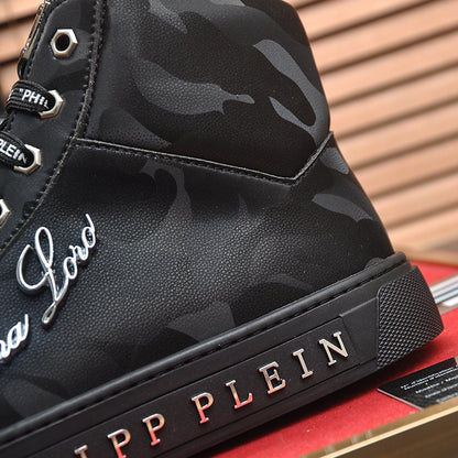 New-PHILIPP High Top Leather shoes