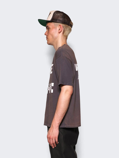 New-RHUDE Retro old slogan logo T-shirt