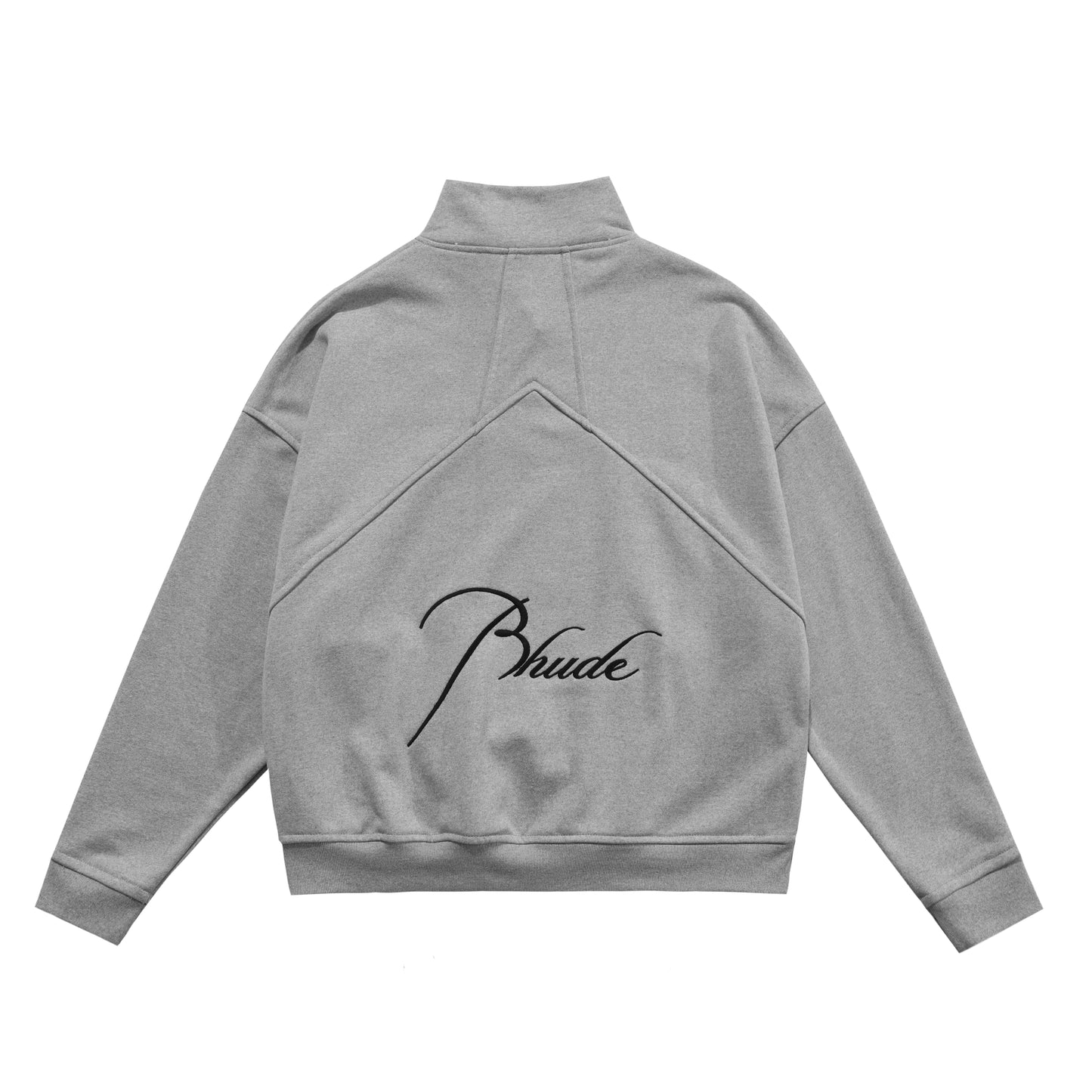 New-RHUDE Vintage Stand Collar Half Zip Sweatshirt