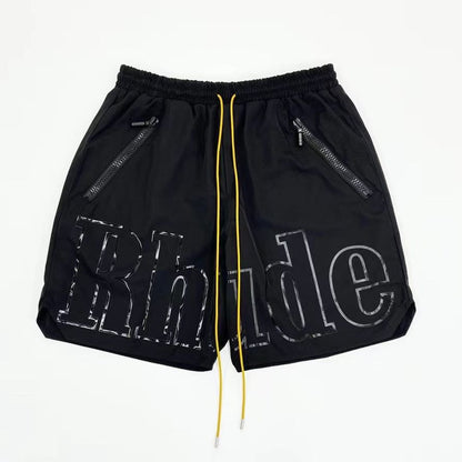 New-RHUDE 21ss classic logo print shorts