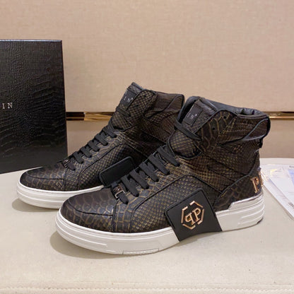 New-PHILIPP High Top Leather shoes