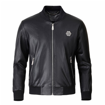 New-PHILIPP 6977 Padded leather jacket