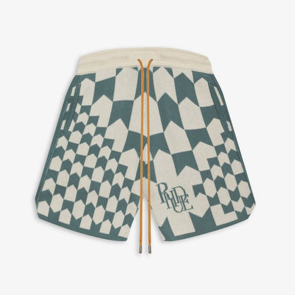 New-RHUDE Vintage Check Jacquard Shorts