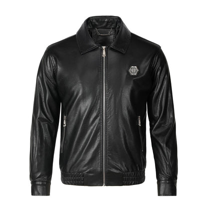 New-PHILIPP 6968 Padded leather jacket