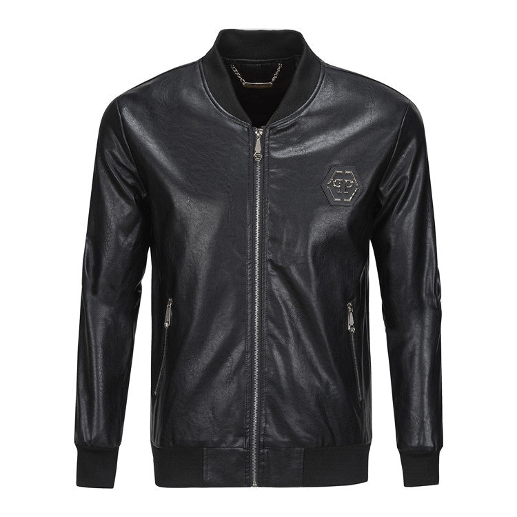 New-PHILIPP 6973 Padded leather jacket