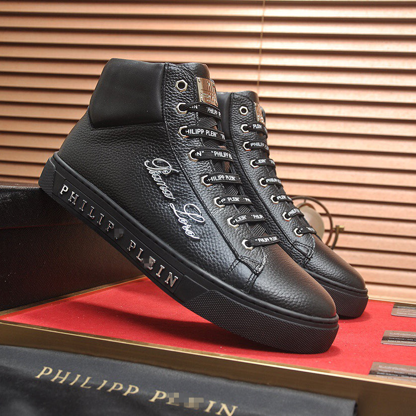 New-PHILIPP High Top Leather shoes