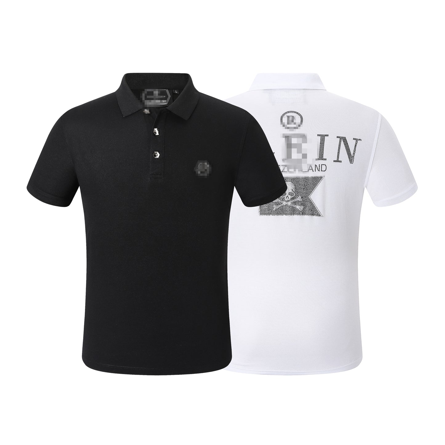 New-PHILIPP skull Diamond Polo