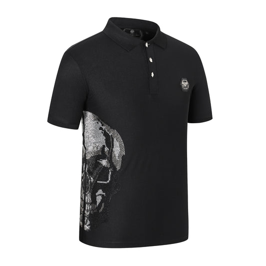 New-PHILIPP skull Diamond Polo