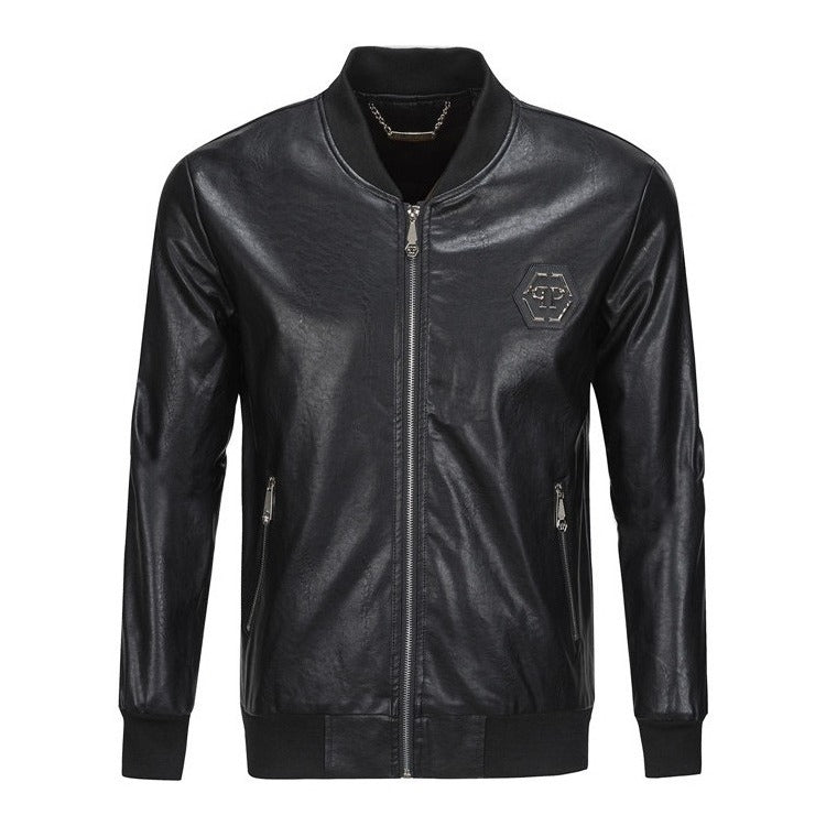 New-PHILIPP 6971 Padded leather jacket