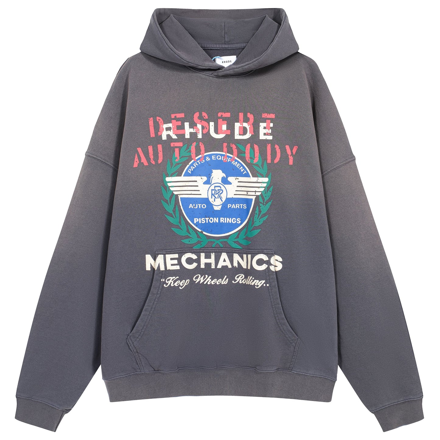 New-RHUDE Vintage slogan sweatshirt pullover