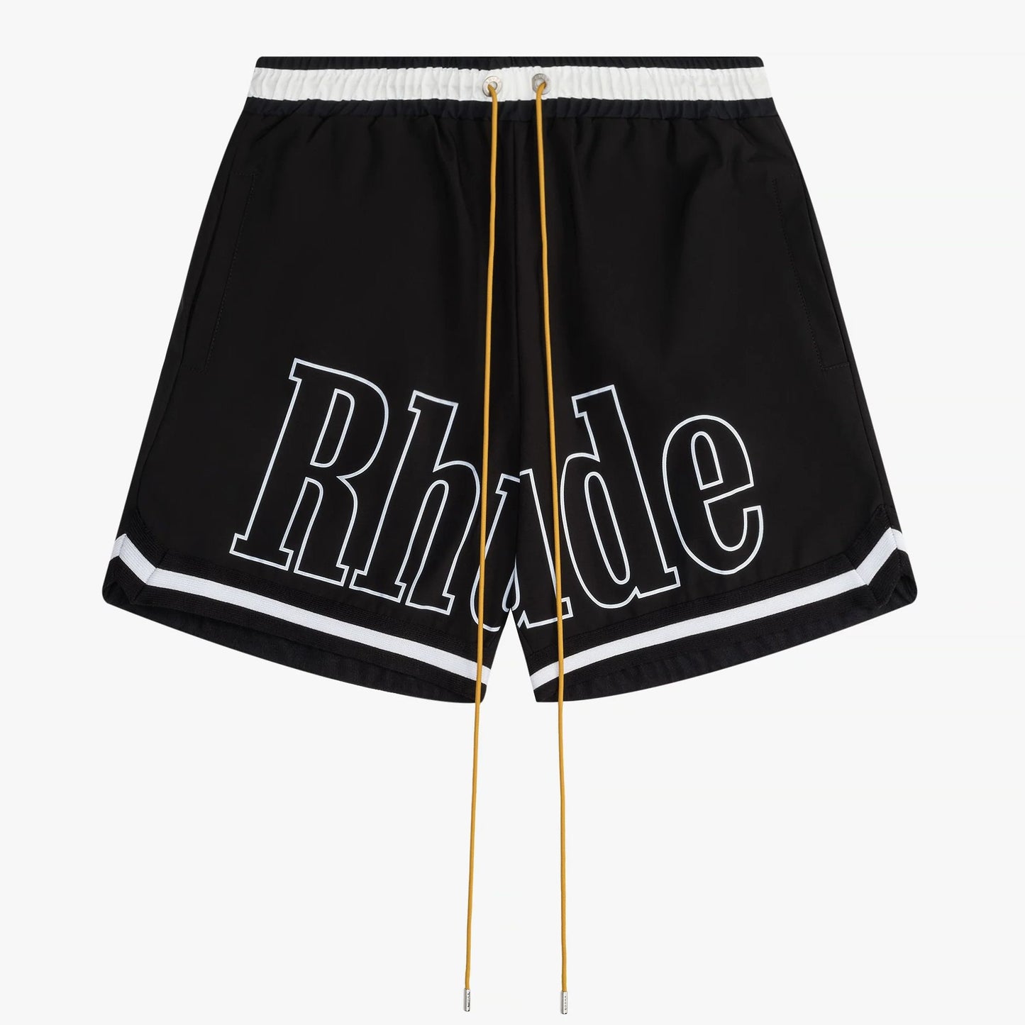 New-RHUDE Printed paneled drawstring shorts