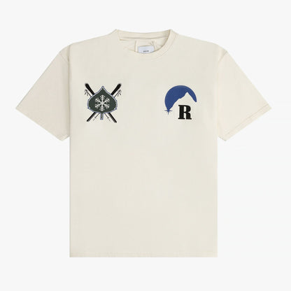 New-RHUDE Marlboro sunset snow mountain T-shirt