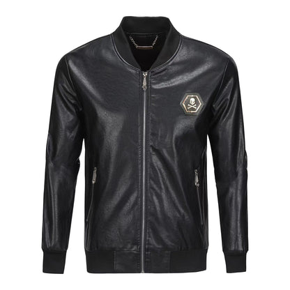 New-PHILIPP 6972 Padded leather jacket