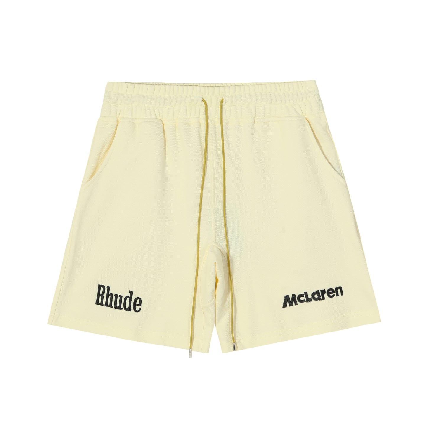 New-RHUDE Joint logo embroidered drawstring shorts