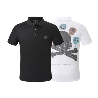 New-PHILIPP skull Diamond Polo