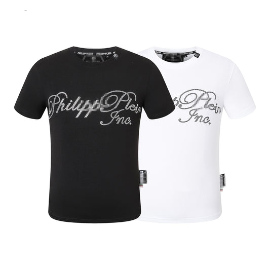 New-PHILIPP Letter Diamond T-shirt