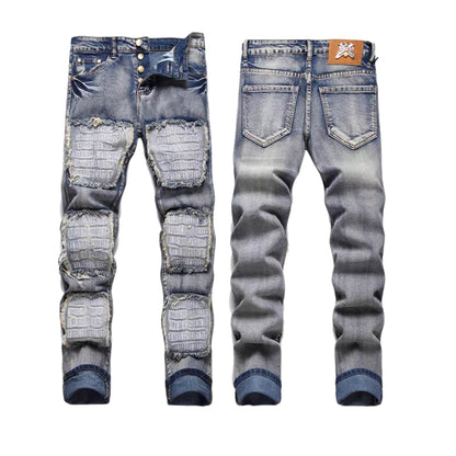 New-PHILIPP patch jeans