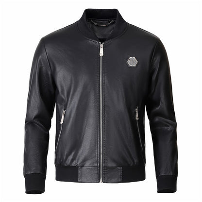 New-PHILIPP 6978 Padded leather jacket