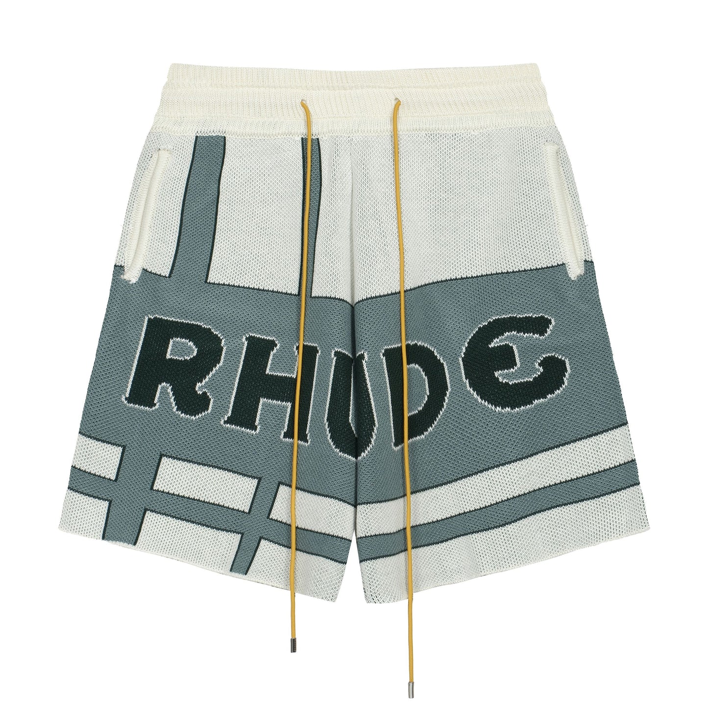 New-RHUDE Vintage lettering sweater shorts